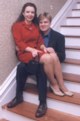 On Marion Hatcher Center steps